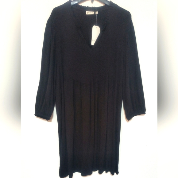 New Black Little Midi Dress / Size 2X - Picture 9 of 9